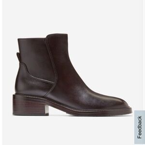Cole Haan Landry waterproof boots beautiful dark brown leather